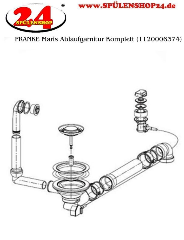 Franke Spule Ablaufgarnitur