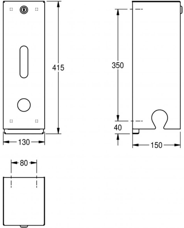 KWC Heavy Duty WCRollenhalter HDTX674