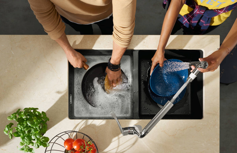 HANSGROHE S51 S510-U660 Granit-Unterbauspüle | kaufen