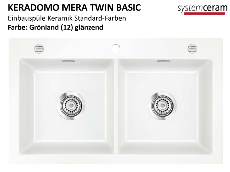 Systemceram KeraDomo MERA TWIN | Keramikspüle kaufen