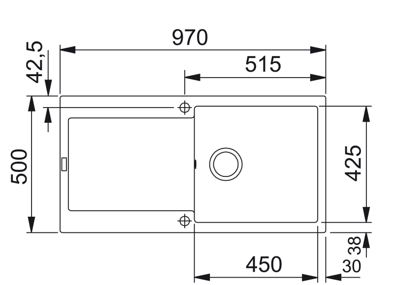 FRANKE MARIS MRG 611-100 Granitspüle | Einbauspüle kaufen