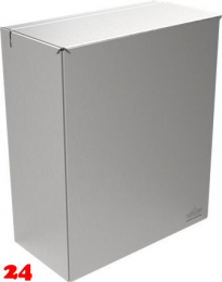 DREILICH Sirius II Hygiene-Abfallbehälter 9110301 zur verdeckten Wandmontage mit stabilem Deckel Fassungsvermögen ca. 5 Liter (2002080024)