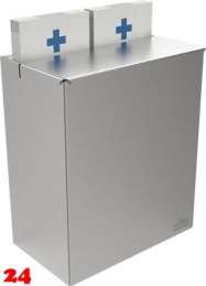 DREILICH Sirius II Hygiene-Abfallbehälter 9110101 zur verdeckten Wandmontage mit stabilem Deckel Fassungsvermögen ca. 5 Liter ohne Nachfüllmedien (2002080025)