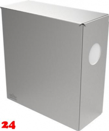 DREILICH Sirius II Hygiene-Abfallbehälter 9110401-2R zur Wandmontage mit stabilem Deckel und Polybeutelspender rechts Fassungsvermögen ca. 5 Liter (2002080113)