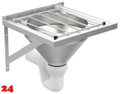 DREILICH Fkalienausguss wandhngend 460 fugenlos eingeschweites Becken fr medizinischen Bereich (3504180115)