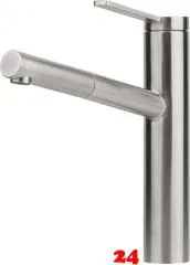 FRANKE Kchenarmatur Tango Neo Einhebelmischer Edelstahl massiv mit Zugauslauf 120 schwenkbarer Auslauf