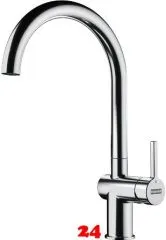 FRANKE Kchenarmatur Active J Einhebelmischer Chrom mit Festauslauf und Laminarstrahl 180 schwenkbarer Auslauf