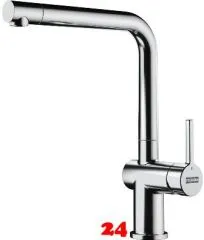 FRANKE Kchenarmatur Active L Window Einhebelmischer Chrom mit Festauslauf zur Vorfenstermontage umlegbar