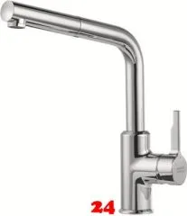 FRANKE Kchenarmatur Urban Einhebelmischer Chrom mit Zugauslauf als Schlauchbrause 150 schwenkbar