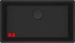 FRANKE Kchensple Maris MRG 210-72 Fragranit+ Granitsple Flchenbndig Black Matt - Black Collection Siebkorb als Stopfenventil