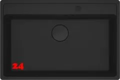 FRANKE Kchensple Maris MRG 210-72 A HLB Fragranit+ Granitsple Flchenbndig Black Matt - Black Collection Siebkorb als Drehknopfventil