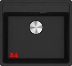 FRANKE Kchensple Maris MRG 610-52 A HLB Fragranit+ Granitsple / Einbausple mit Siebkorb als Druckknopfventil