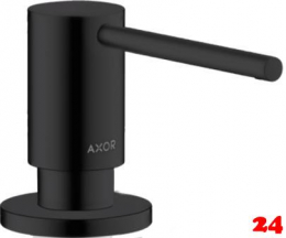 AXOR Uno Seifenspender Mattschwarz Spülmittelspender / Dispenser mit Druckbetätigung (42818670)