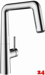 KWC Kchenarmatur Kio 10.481.002.000FL Einhebelmischer Chrom mit Zugauslauf und Brausefunktion (125202)