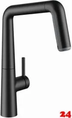 KWC Kchenarmatur Kio 10.481.002.176FL Einhebelmischer Matt Black mit Zugauslauf und Brausefunktion (125203)