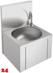 KWC PROFESSIONAL Anima Einzelwaschtisch LLM125 für Wandmontage fugenlos eingeschweißtes Rundbecken ohne Überlauf mit Knie- oder Hüftbetätigung KWC PROFESSIONAL Anima Einzelwaschtisch LLM125 für Wandmontage fugenlos eingeschweißtes Rundbecken ohne Überlauf mit Knie- oder Hüftbetätigung