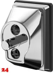 KWC PROFESSIONAL Wandflansch ACXM1002 mit bereinander liegenden Wasseranschlssen passend zu Wand-Wascharmaturen