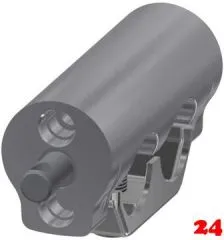 KWC PROFESSIONAL Doppelklemmbrcke ACXM1004 fr Waschbatterien mit bereinander liegenden Wasseranschlssen passend zu Wand-Wascharmaturen