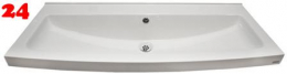 FRANKE MIRANIT Waschrinne SOLX1200 für Wandmontage ohne Armaturenbohrung für 2 Waschplätze (1200mm)