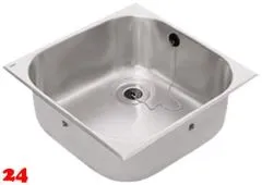 KWC PROFESSIONAL Sirius Einlegebecken C20132W Einbaubecken als Mehrzweck- oder Ausgussbecken (Beckentiefe 250mm)