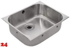 KWC PROFESSIONAL Anima Einlegebecken C20149N Einbaubecken als Mehrzweck- oder Ausgussbecken (Beckentiefe 250mm)