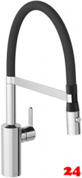 DAMIXA Küchenarmatur Silhouet Pro Chrom Einhebelmischer mit Pendelbrause und 2-Strahl Funktion