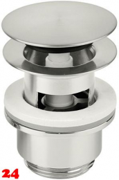 DAMIXA Waschtisch Ablaufgarnitur mit Klickfunktion Stahl PVD Bad Zubehör für Waschbecken mit Überlauf