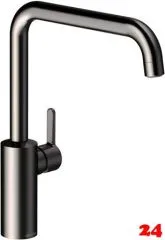 DAMIXA Kchenarmatur Silhouet Graphitgrau PVD Einhebelmischer mit Festauslauf