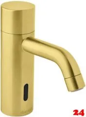 DAMIXA Waschtischarmatur Silhouet - Small Touchless Public Badarmatur Messing gebrstet PVD Berhrungsloser Sensor opto-elektronisch gesteuert