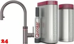 QUOOKER FLEX Zugauslauf Gunmetal PVD Combi (+) B mit CUBE 2 *Der Wasserhahn, der alles kann! (COMBI+FXRGMECUBE) QUOOKER FLEX Zugauslauf Gunmetal PVD Combi (+) B mit CUBE 2 *Der Wasserhahn, der alles kann! (COMBI+FXRGMECUBE)