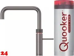 QUOOKER FUSION Square VAQ PRO3 Einhebelmischer Gunmetal PVD & 100C Armatur Kochendwasserhahn (PRO3FNSGME)