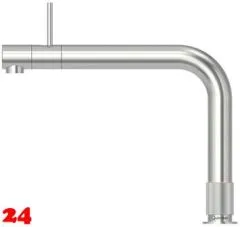 QUOOKER FRONT Festauslauf Edelstahl Kchenarmatur mit 5 in 1 Funktion und elektronischer Steuerung (FTSST) {NUR Armatur}