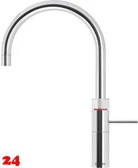 QUOOKER FUSION Round Festauslauf Chrom Kchenarmatur mit 5 in 1 Funktion und elektronischer Steuerung (FNRCHR) {NUR Armatur}