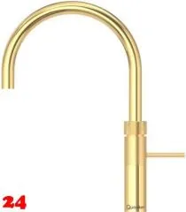 QUOOKER FUSION Round Festauslauf Gold Edition Kchenarmatur mit 5 in 1 Funktion und elektronischer Steuerung (FNRGLD) {NUR Armatur}