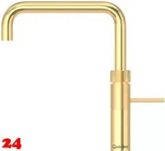 QUOOKER FUSION Square Festauslauf Gold Edition Kchenarmatur mit 5 in 1 Funktion und elektronischer Steuerung (FNSGLD) {NUR Armatur}