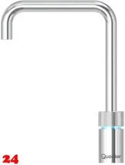 QUOOKER NORDIC Square Festauslauf Chrom Single Tap mit 3 in 1 Funktion und elektronischer Steuerung (NSSCHR) {NUR Armatur}