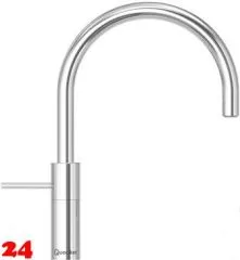 QUOOKER NORDIC Round Kchenarmatur Chrom Einhebelmischer / Spltischarmatur mit Festauslauf 360 schwenkbarer Auslauf (NMRCHR)