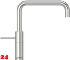 ✅ QUOOKER NORDIC Square Kchenarmatur Voll Edelstahl Einhebelmischer / Spltischarmatur mit Festauslauf 360 schwenkbarer Auslauf (NMSSST)