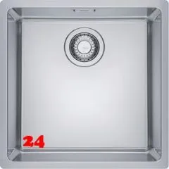 FRANKE Kchensple Maris MRX 210-40 Edelstahlsple Slimtop / Flchenbndig mit Siebkorb als Stopfenventil