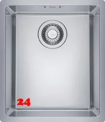 FRANKE Kchensple Maris MRX 210-34 Edelstahlsple Slimtop / Flchenbndig mit Siebkorb als Drehknopfventil