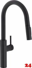 FRANKE Kchenarmatur Pescara Slide in Einhebelmischer Black Matt mit Zugauslauf und Brausefunktion 180 schwenkbarer Auslauf