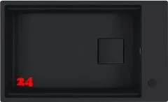 FRANKE Küchenspüle Kubus 2 KNG 110-62 Fragranit+ Granitspüle / Unterbauspüle (Montage unter die Arbeitsplatte) Black Matt - Black Collection Drehknopfventil FRANKE Küchenspüle Kubus 2 KNG 110-62 Fragranit+ Granitspüle / Unterbauspüle (Montage unter die Arbeitsplatte) Black Matt - Black Collection Drehknopfventil