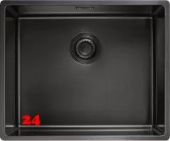 FRANKE Design Küchenspüle Mythos Masterpiece BXM 210/110-50 Edelstahlspüle Anthracite F-INOX 3 in 1 Siebkorb als Druckknopfventil FRANKE Design Küchenspüle Mythos Masterpiece BXM 210/110-50 Edelstahlspüle Anthracite F-INOX 3 in 1 Siebkorb als Druckknopfventil