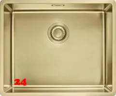 FRANKE Design Küchenspüle Mythos Masterpiece BXM 210/110-50 Edelstahlspüle Gold F-INOX 3 in 1 Siebkorb als Druckknopfventil FRANKE Design Küchenspüle Mythos Masterpiece BXM 210/110-50 Edelstahlspüle Gold F-INOX 3 in 1 Siebkorb als Druckknopfventil