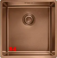 FRANKE Design Küchenspüle Mythos Masterpiece BXM 210/110-40 Edelstahlspüle Copper F-INOX 3 in 1 Siebkorb als Stopfenventil FRANKE Design Küchenspüle Mythos Masterpiece BXM 210/110-40 Edelstahlspüle Copper F-INOX 3 in 1 Siebkorb als Stopfenventil