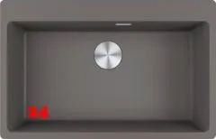 FRANKE Kchensple Maris MRG 610-73 A HLB Fragranit+ Granitsple / Einbausple mit Siebkorb als Druckknopfventil