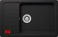 SCHOCK Kchensple Formhaus D-100LS Cristalite Granitsple / Einbausple Basic Line mit Drehexcenter