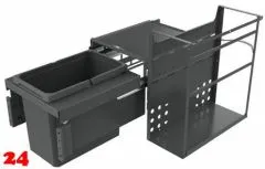 NABER Cox Base Q 360 S/400-1 Einbau-Abfallsammler ohne Trennung zur Stauraumorganisation QUOOKER PRO3 & CUBE