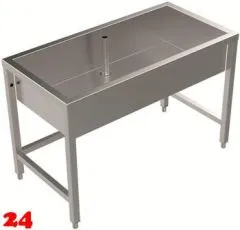 DREILICH Arbeits-/ Mehrzweckbecken 424U-1200 mit Untergestell gekantetes und geschweißtes Becken Länge 1200mm (3504180018) DREILICH Arbeits-/ Mehrzweckbecken 424U-1200 mit Untergestell gekantetes und geschweißtes Becken Länge 1200mm (3504180018)
