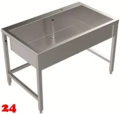 DREILICH Arbeits-/ Mehrzweckbecken 424UH-1200 mit Untergestell und Hahnlochbank Länge 1200mm (3504180087) DREILICH Arbeits-/ Mehrzweckbecken 424UH-1200 mit Untergestell und Hahnlochbank Länge 1200mm (3504180087)